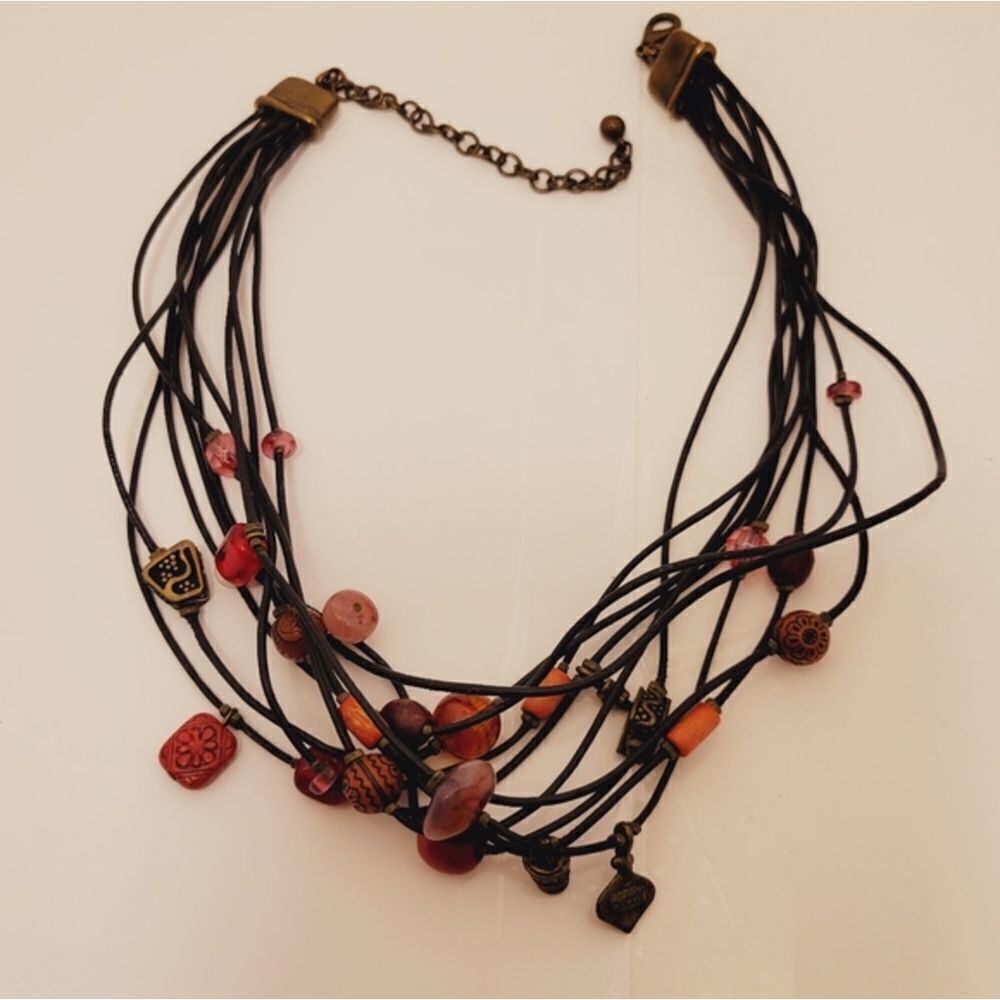 Chico's Beaded Multi-Strand Necklace. - Picture 5 of 10